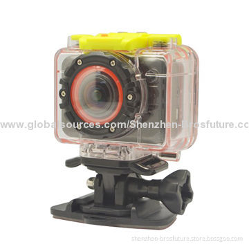 Action Camera, FHD 1080p@30fps, 60M Waterproof, FOV170, Remote Control by Wi-Fi App and 2.4G Watch
